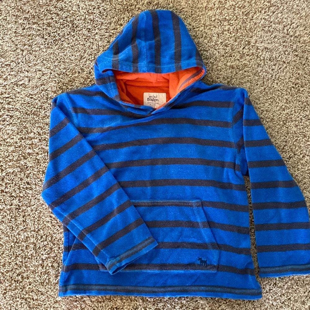 Mini Boden Towelling Hoodie